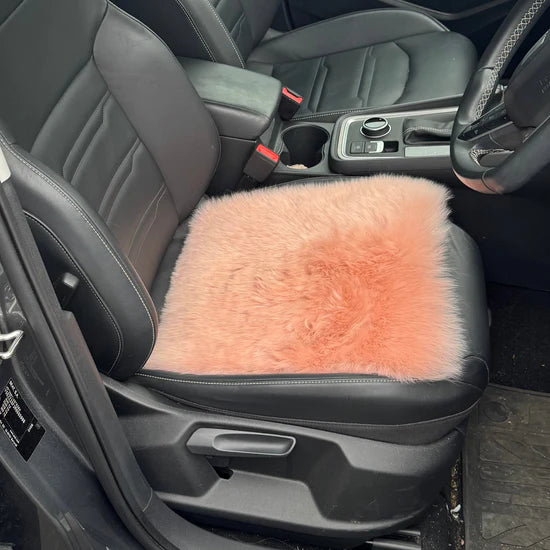 Luxury Long Wool Sheepskin Car Seat Pad