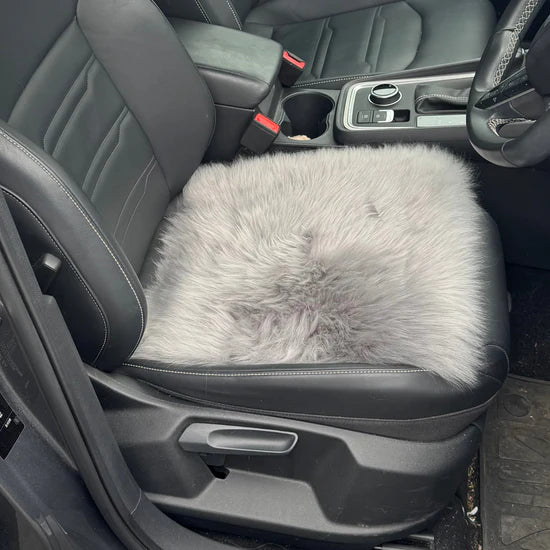 Luxury Long Wool Sheepskin Car Seat Pad