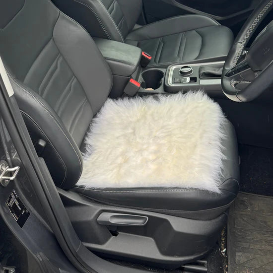Luxury Long Wool Sheepskin Car Seat Pad