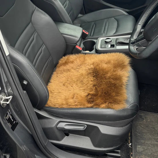 Luxury Long Wool Sheepskin Car Seat Pad