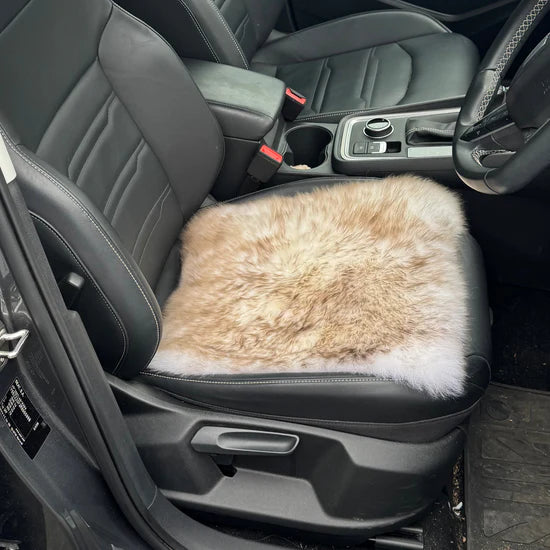 Luxury Long Wool Sheepskin Car Seat Pad