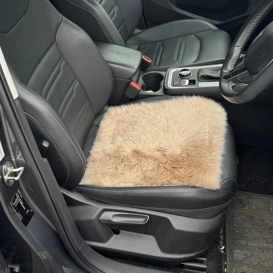 Luxury Long Wool Sheepskin Car Seat Pad