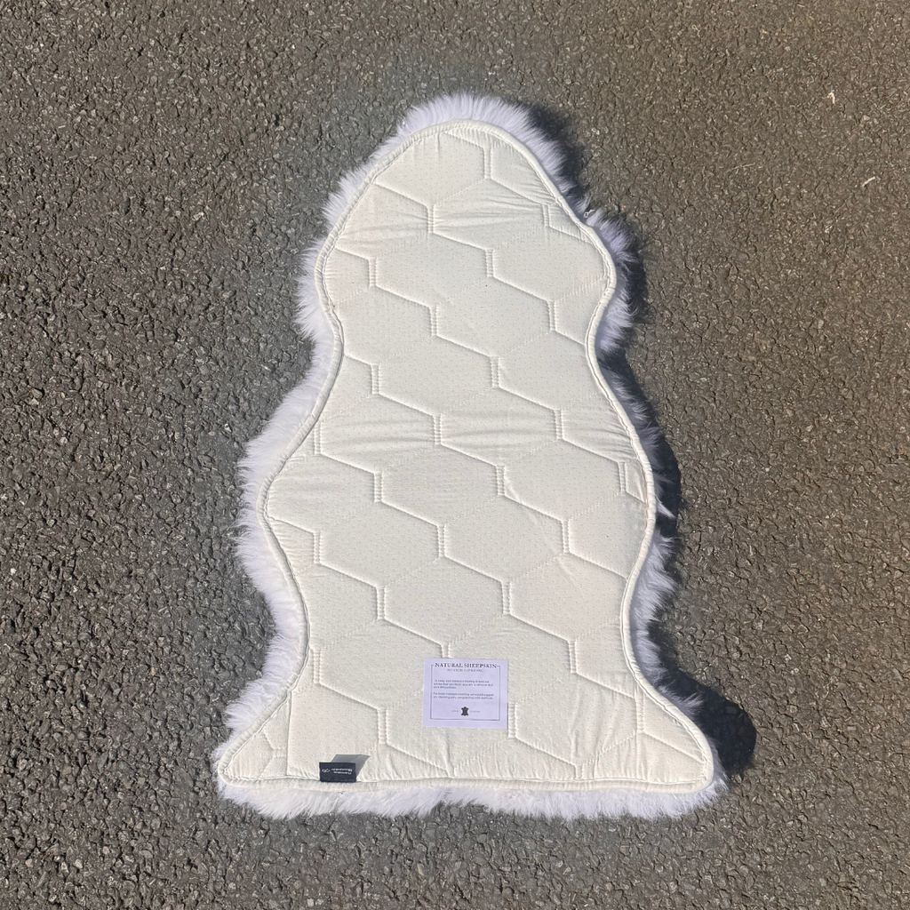Ivory Quilt Backed Sheepskin