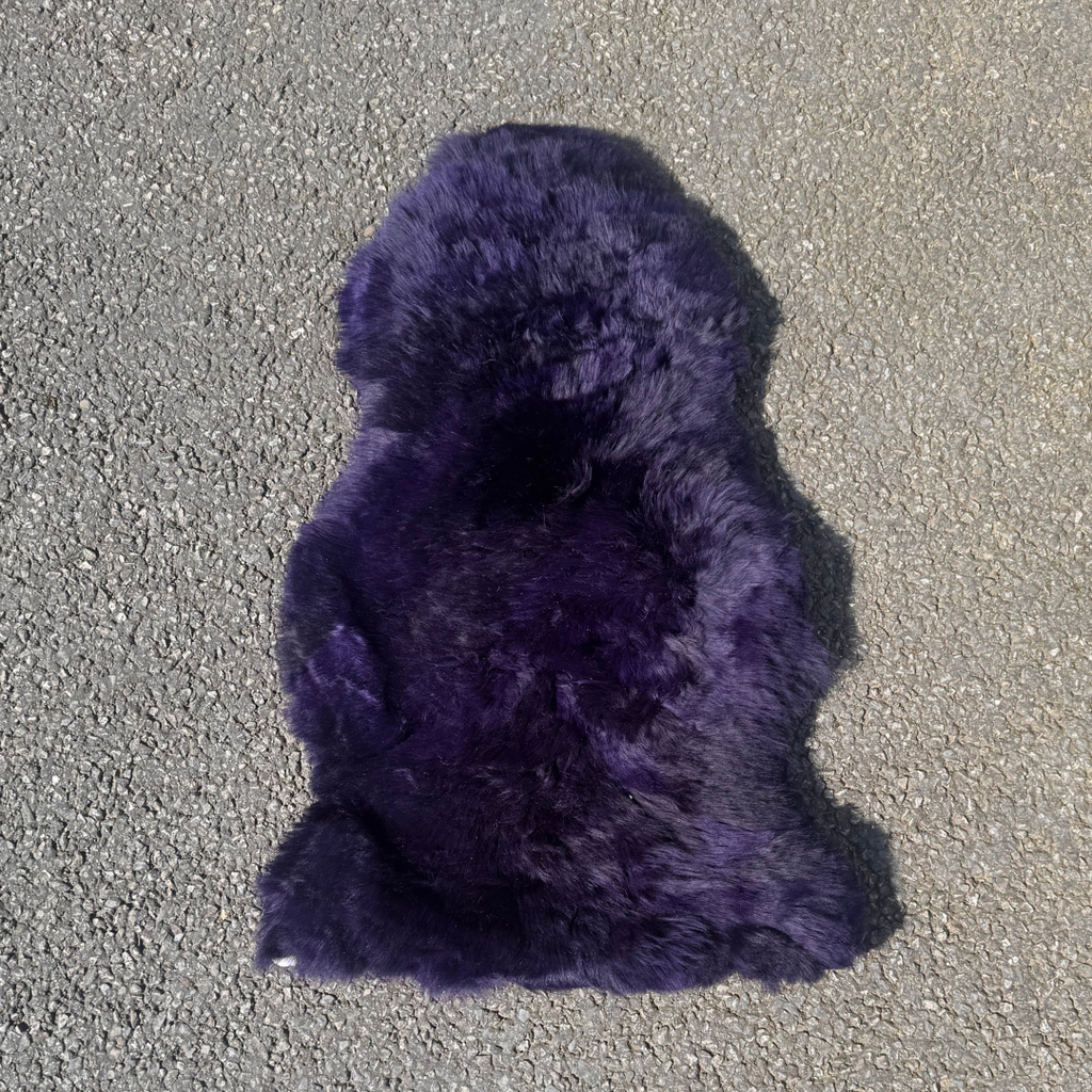 Purple Quilt Backed Sheepskin