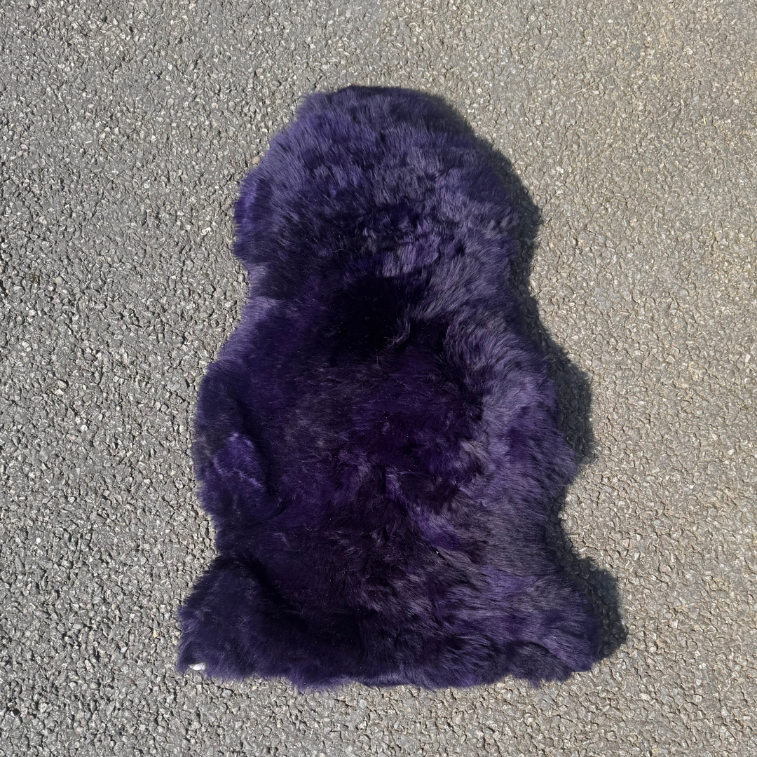 Purple Quilt Backed Sheepskin