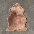 Short Wool Taupe Curly Sheepskin