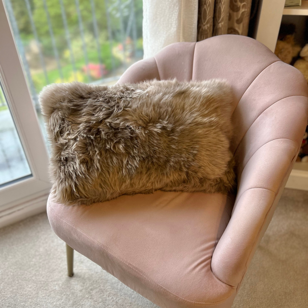 Luxury Sheepskin Lumbar Cushions 30cm x 50cm