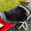 Adventure Motorcycle Foam Lined Sheepskin Seat Cover