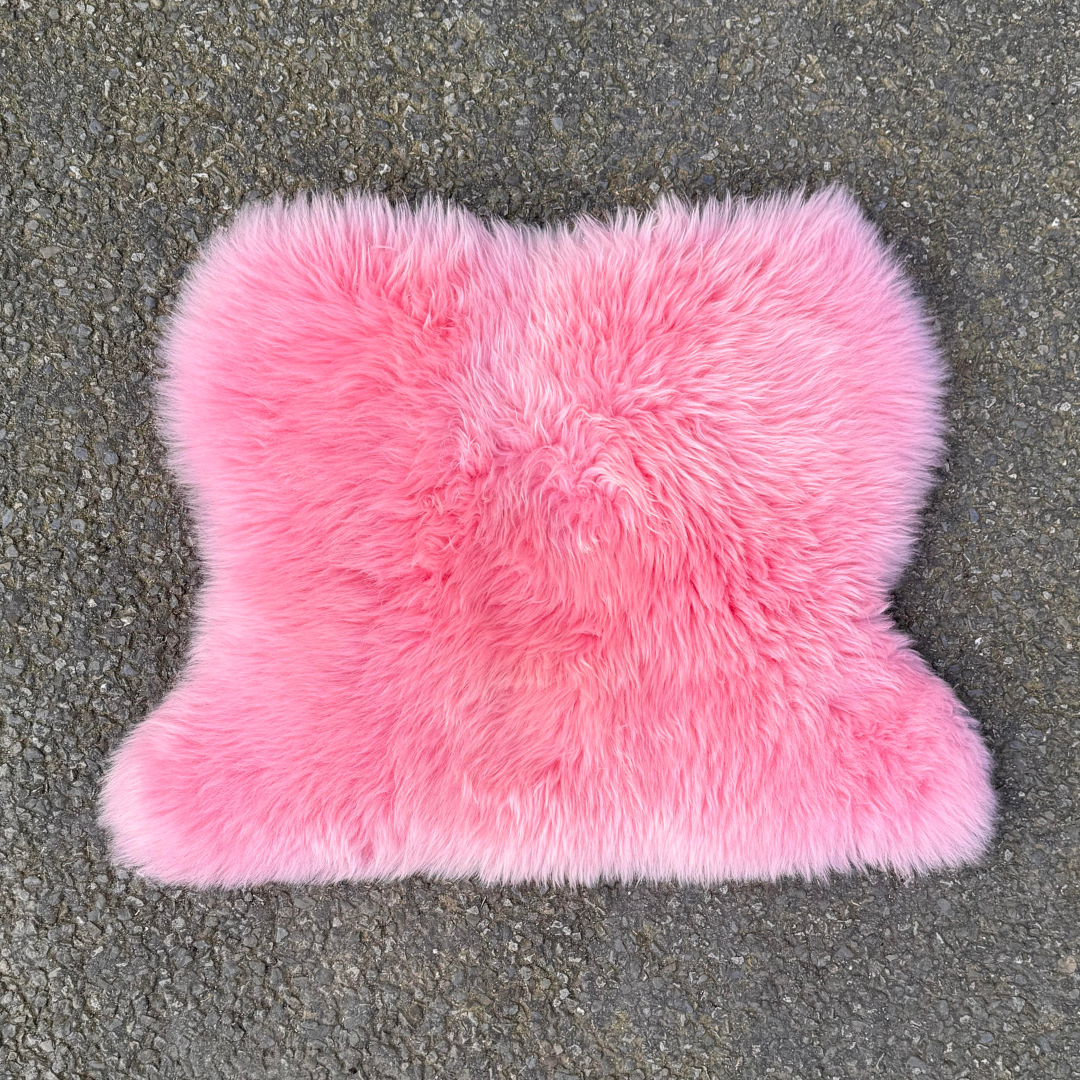 Dusky Pink Premium Sheepskin Half
