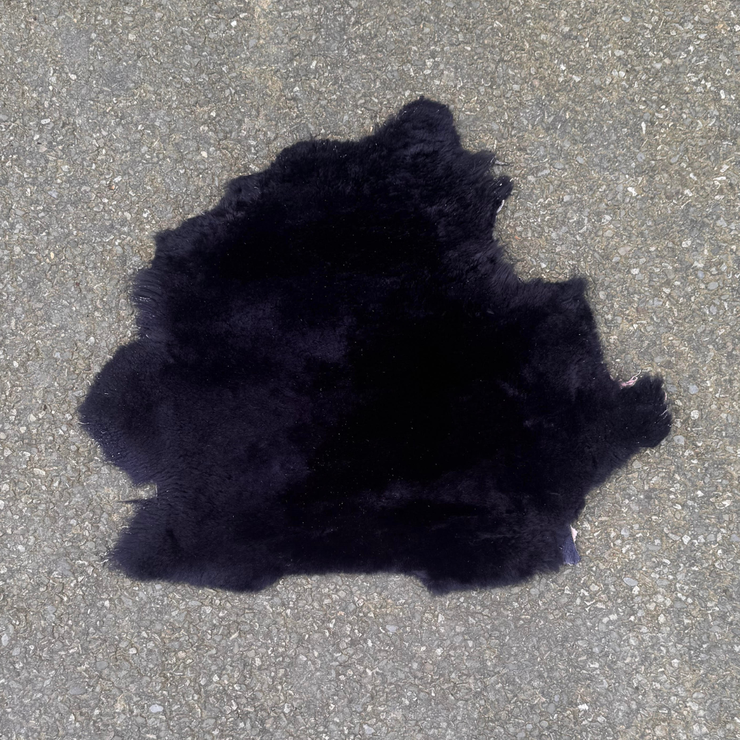 Dark Navy Merino Sheepskin Half