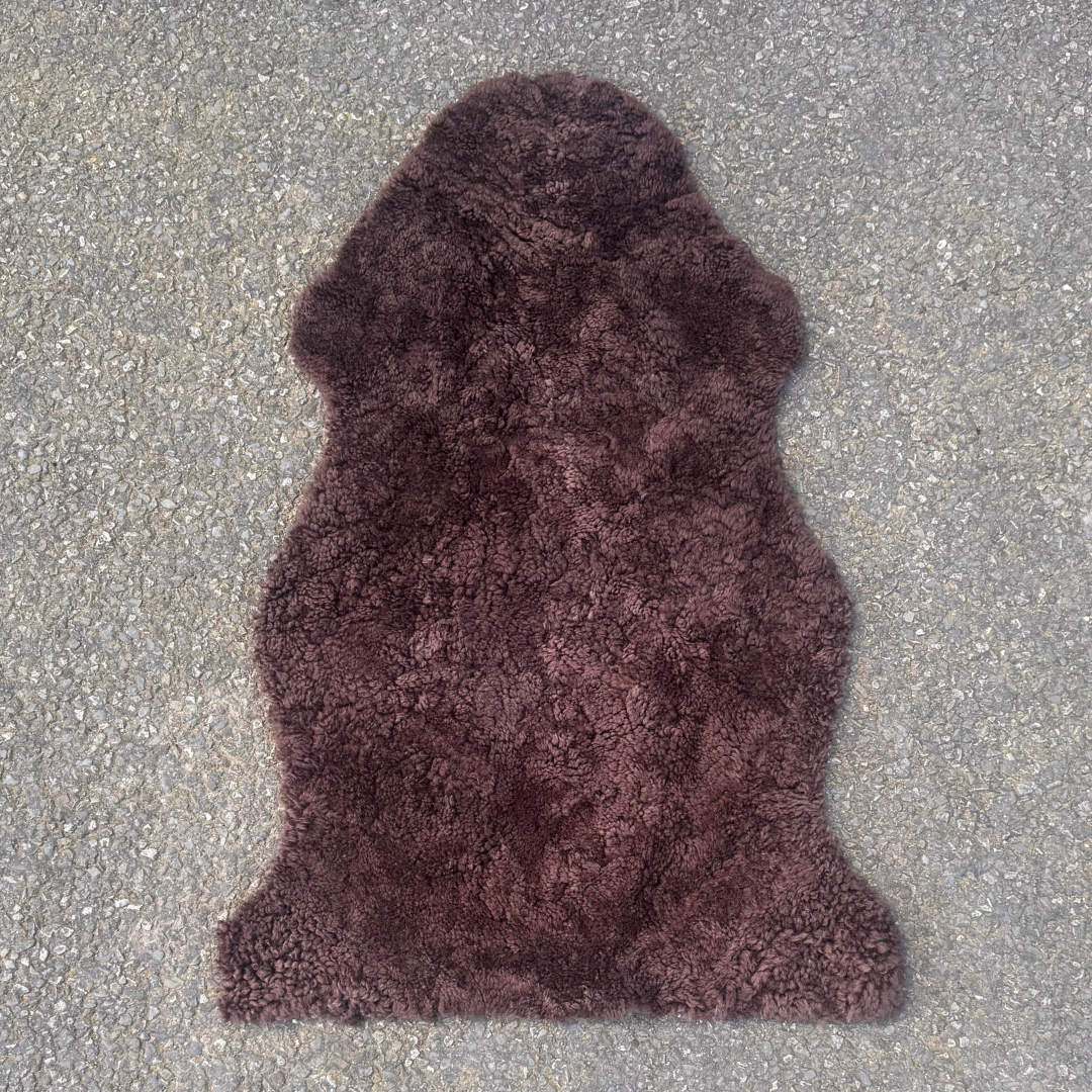 Brown Curly Sheepskin